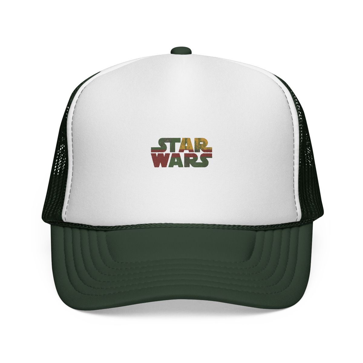 Boba Fett Style Star Wars Logo Trucker Hat - alternate angle 4, merchandise
