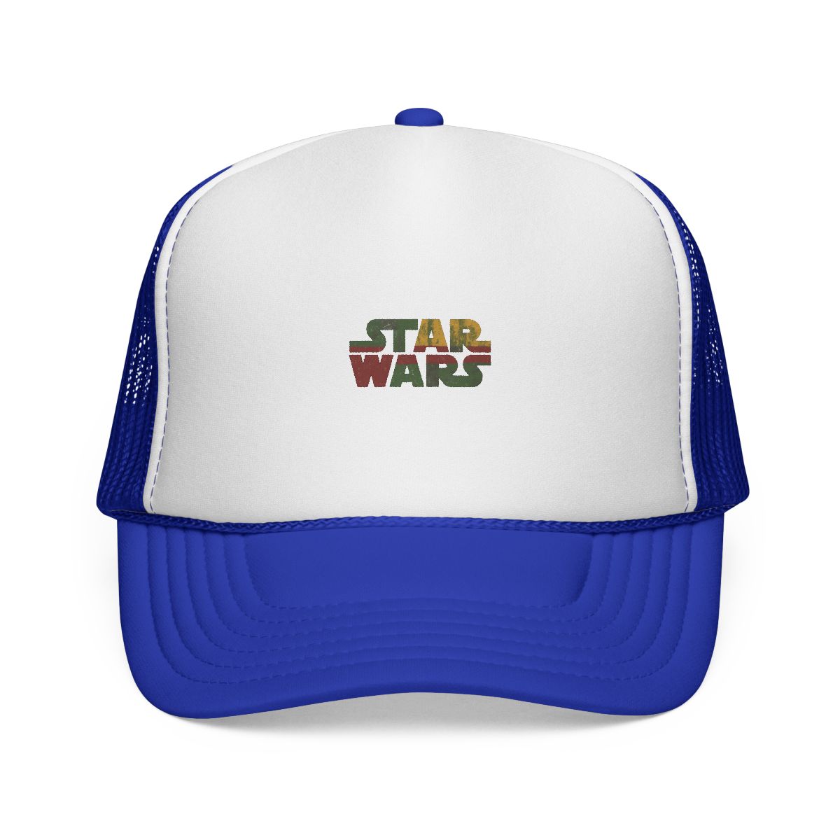 Boba Fett Style Star Wars Logo Trucker Hat - alternate angle 2, merchandise