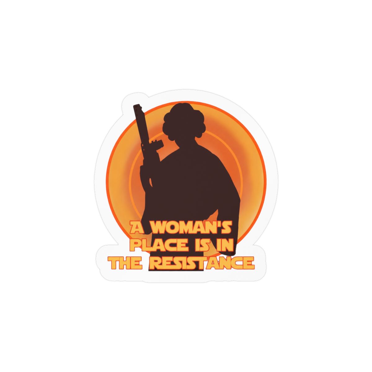Resistance Bold Sticker | Rebellious Vinyl Decal - alternate angle 1, merchandise