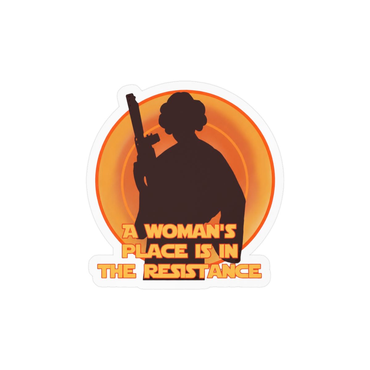 Resistance Bold Sticker | Rebellious Vinyl Decal - alternate angle 2, merchandise