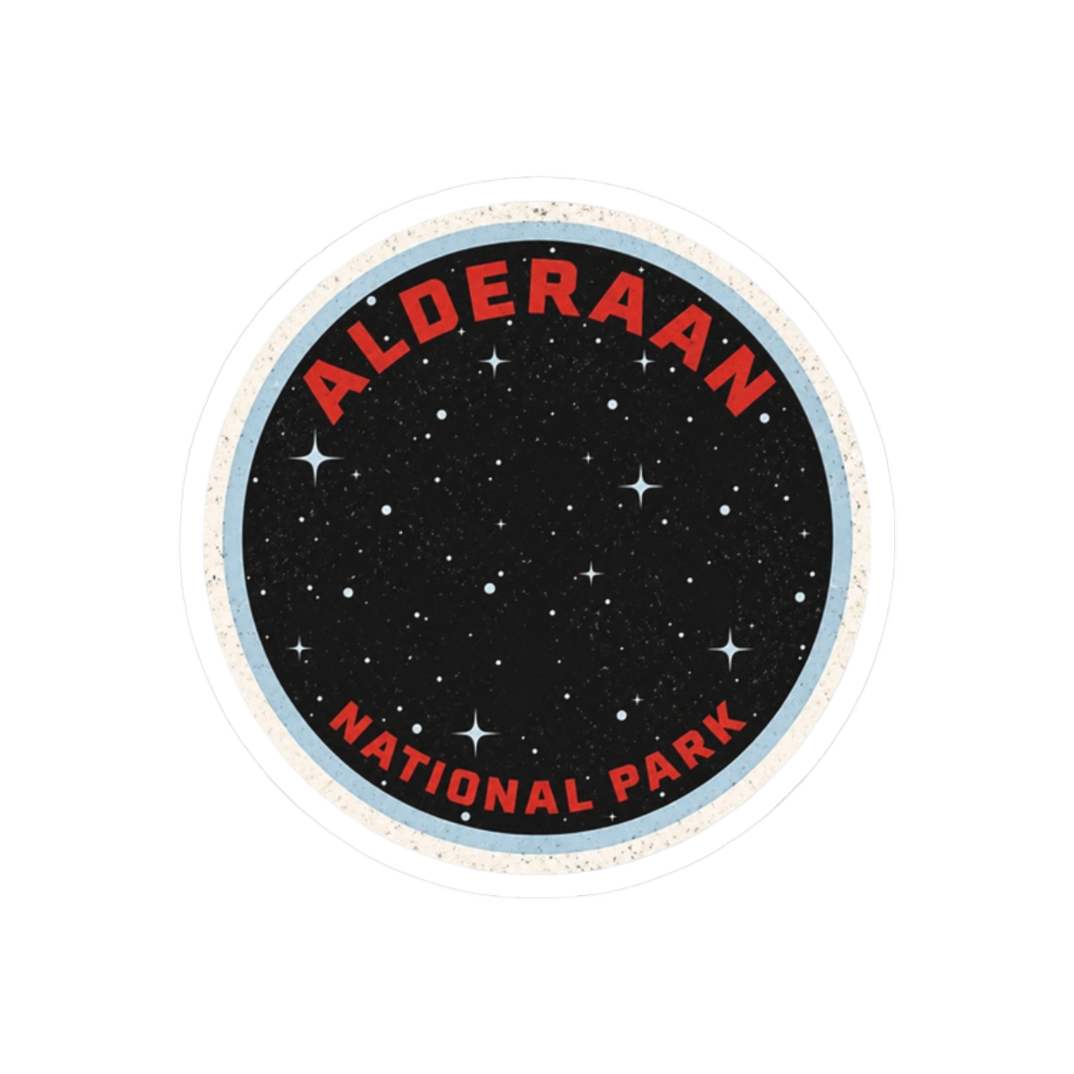 Alderaan National Park Sticker | Funny Star Wars Parody Vinyl Decal - alternate angle 3, merchandise