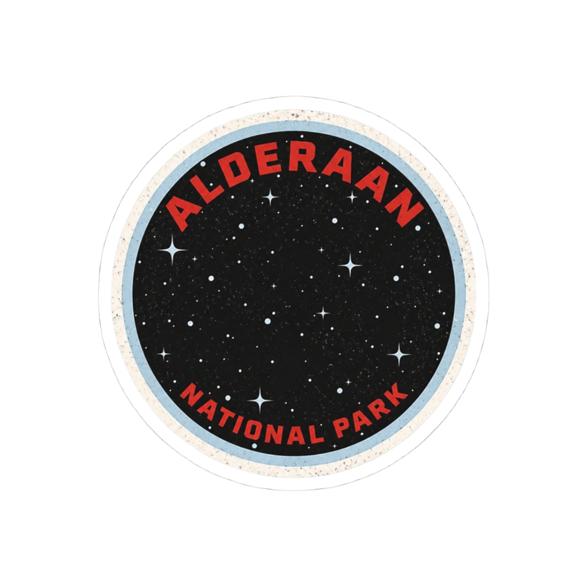 Alderaan National Park Sticker | Funny Star Wars Parody Vinyl Decal
