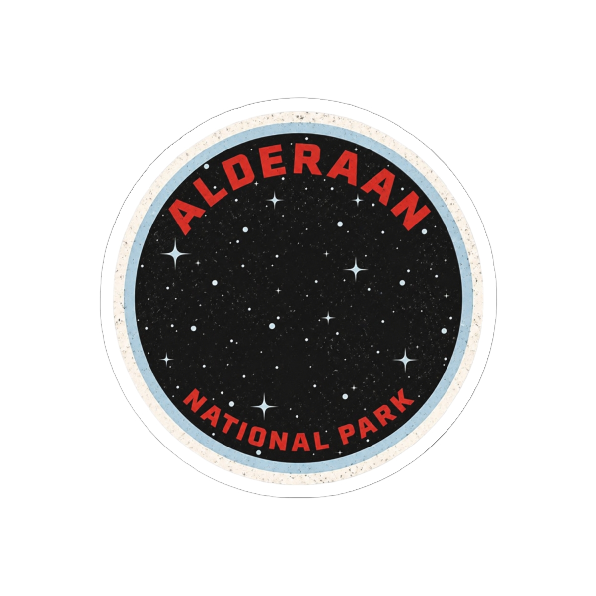 Alderaan National Park Sticker | Funny Star Wars Parody Vinyl Decal - alternate angle 1, merchandise