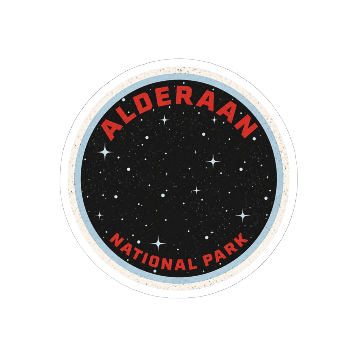 Alderaan National Park Sticker | Funny Star Wars Parody Vinyl Decal - alternate angle 2, merchandise