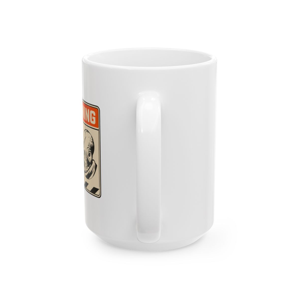 Admiral Ackbar It's a Trap Star Wars Mug - Funny Fan Coffee Cup - alternate angle 5, merchandise