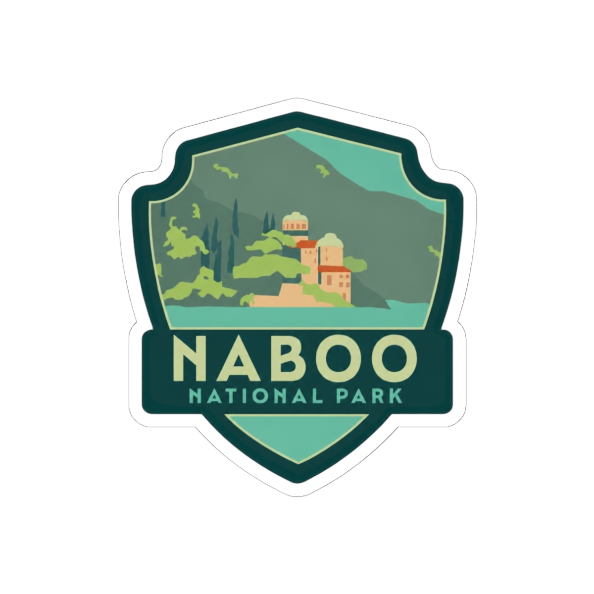 Naboo National Park Star Wars Parody Sticker | Funny Vinyl Decal - alternate angle 1, merchandise