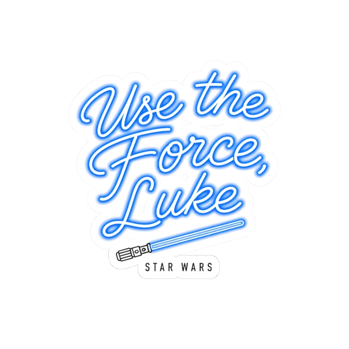 Star Wars "Use the Force, Luke" Sticker - alternate angle 1, merchandise