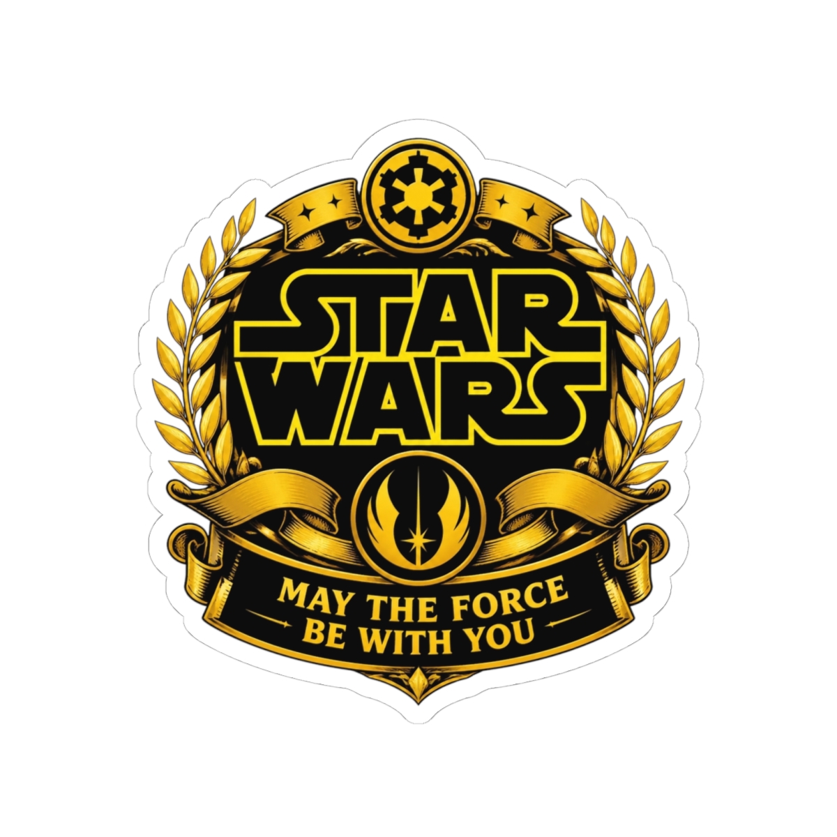 Star Wars "STAR WARS" Sticker - alternate angle 3, merchandise