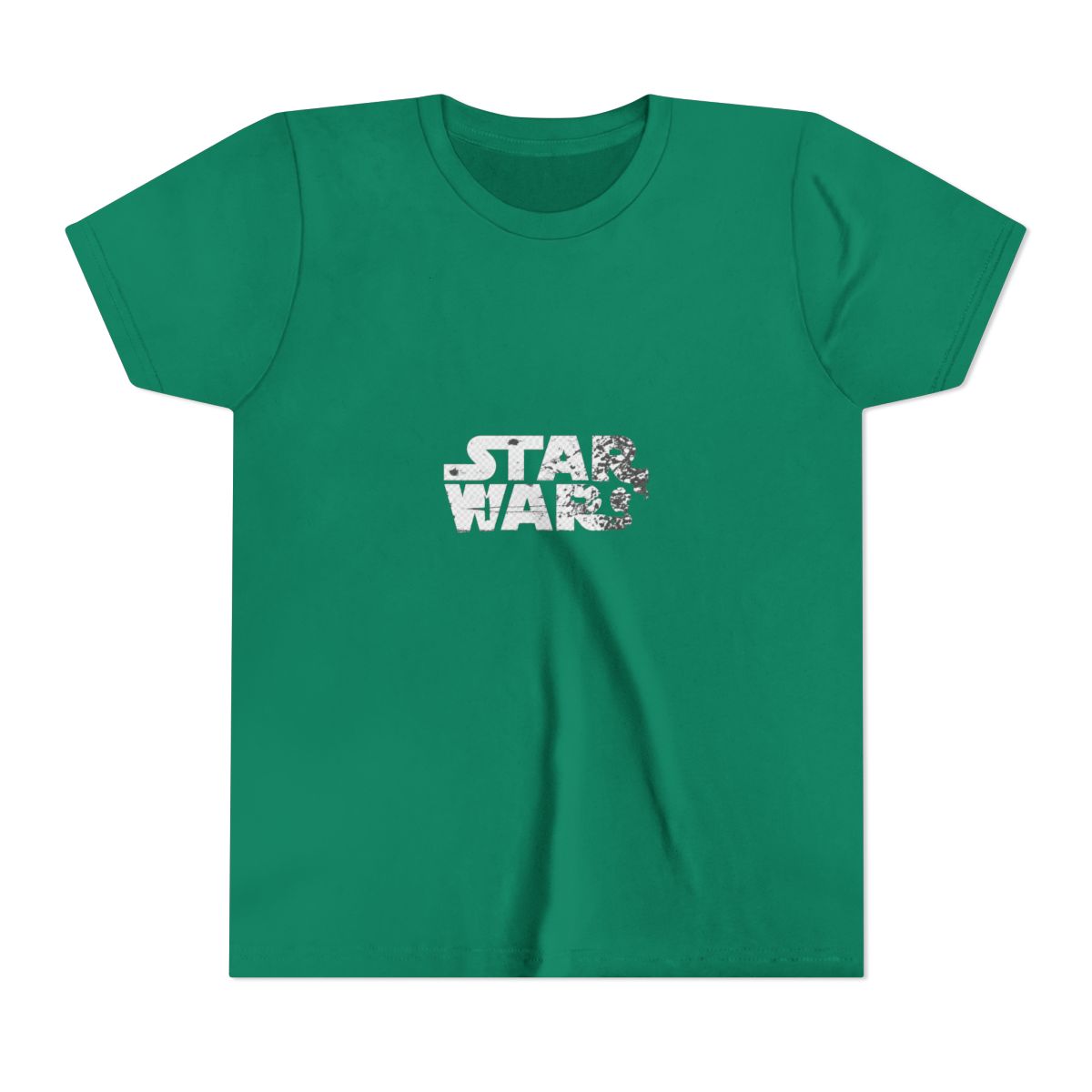 White Star Wars Logo Kids T Shirt - alternate angle 3, merchandise