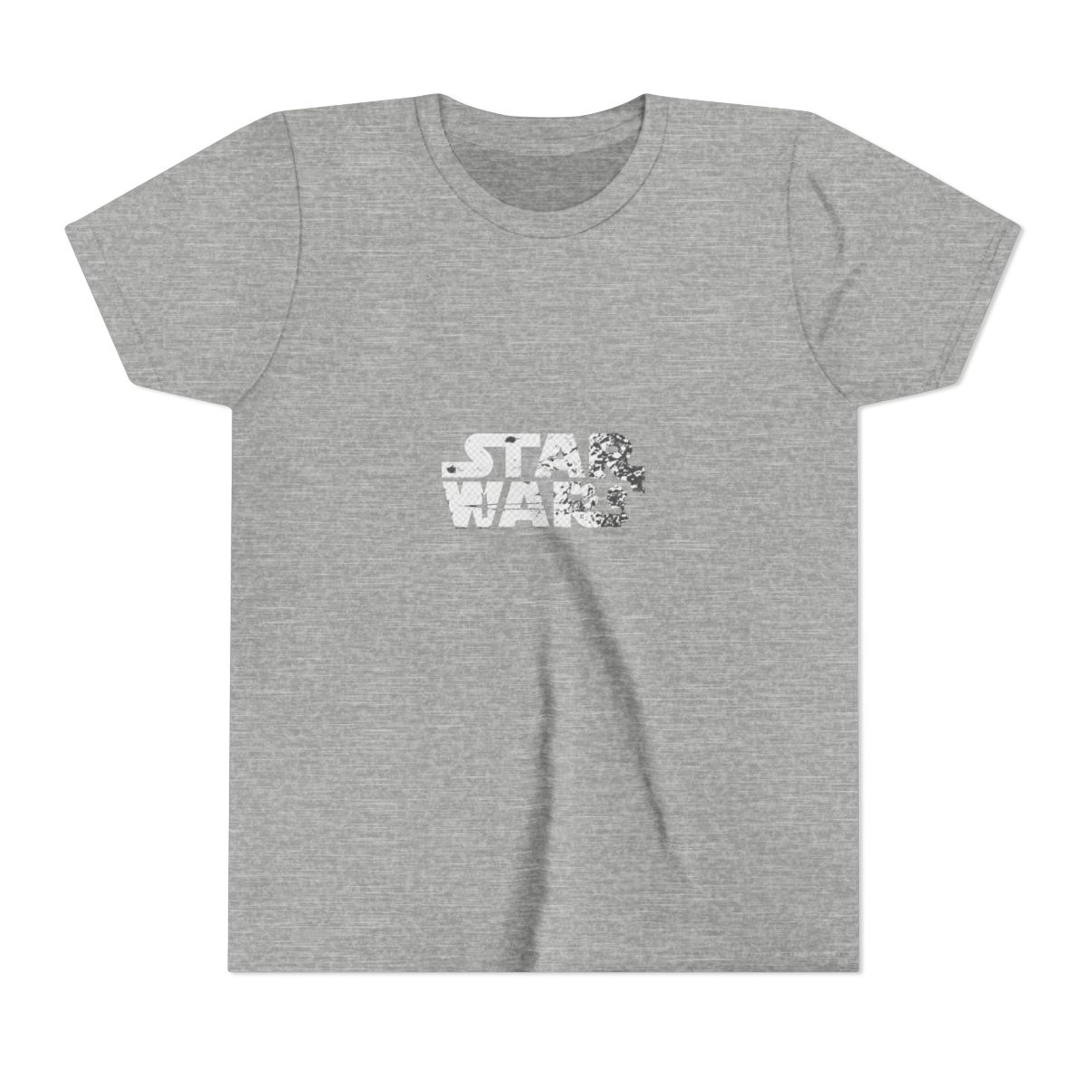 White Star Wars Logo Kids T Shirt - alternate angle 4, merchandise