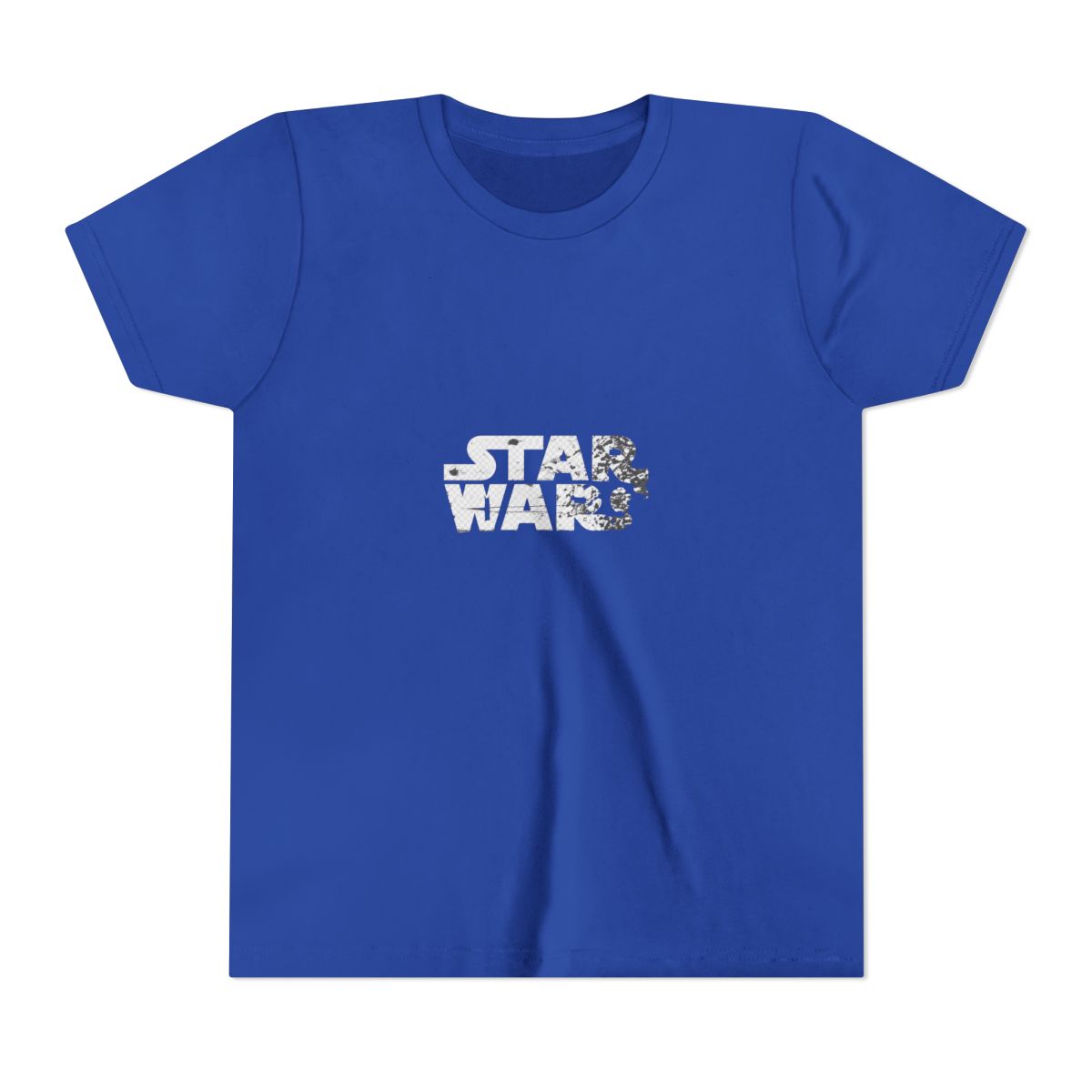 White Star Wars Logo Kids T Shirt - alternate angle 5, merchandise